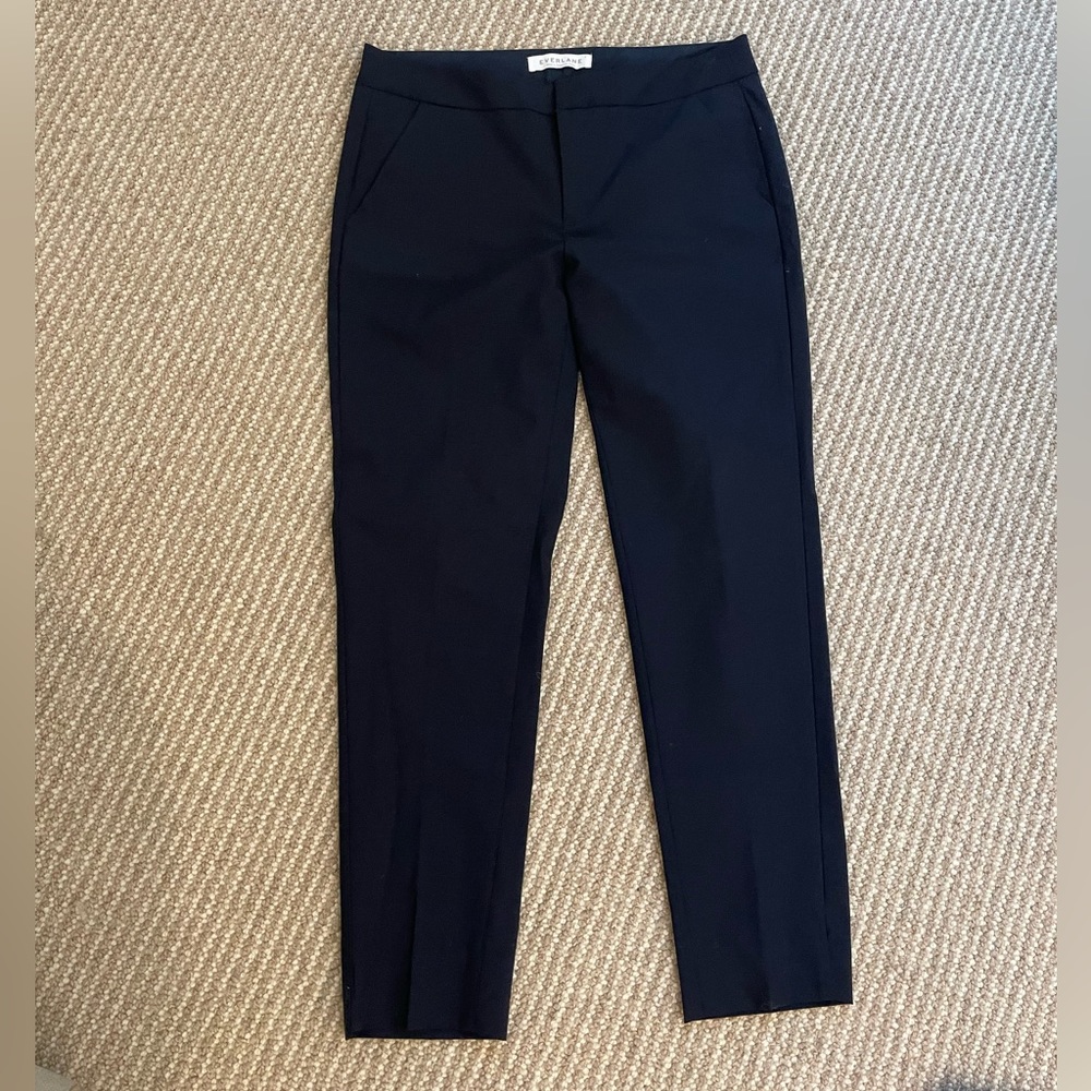 BLUE EVERLANE SUIT PANTS